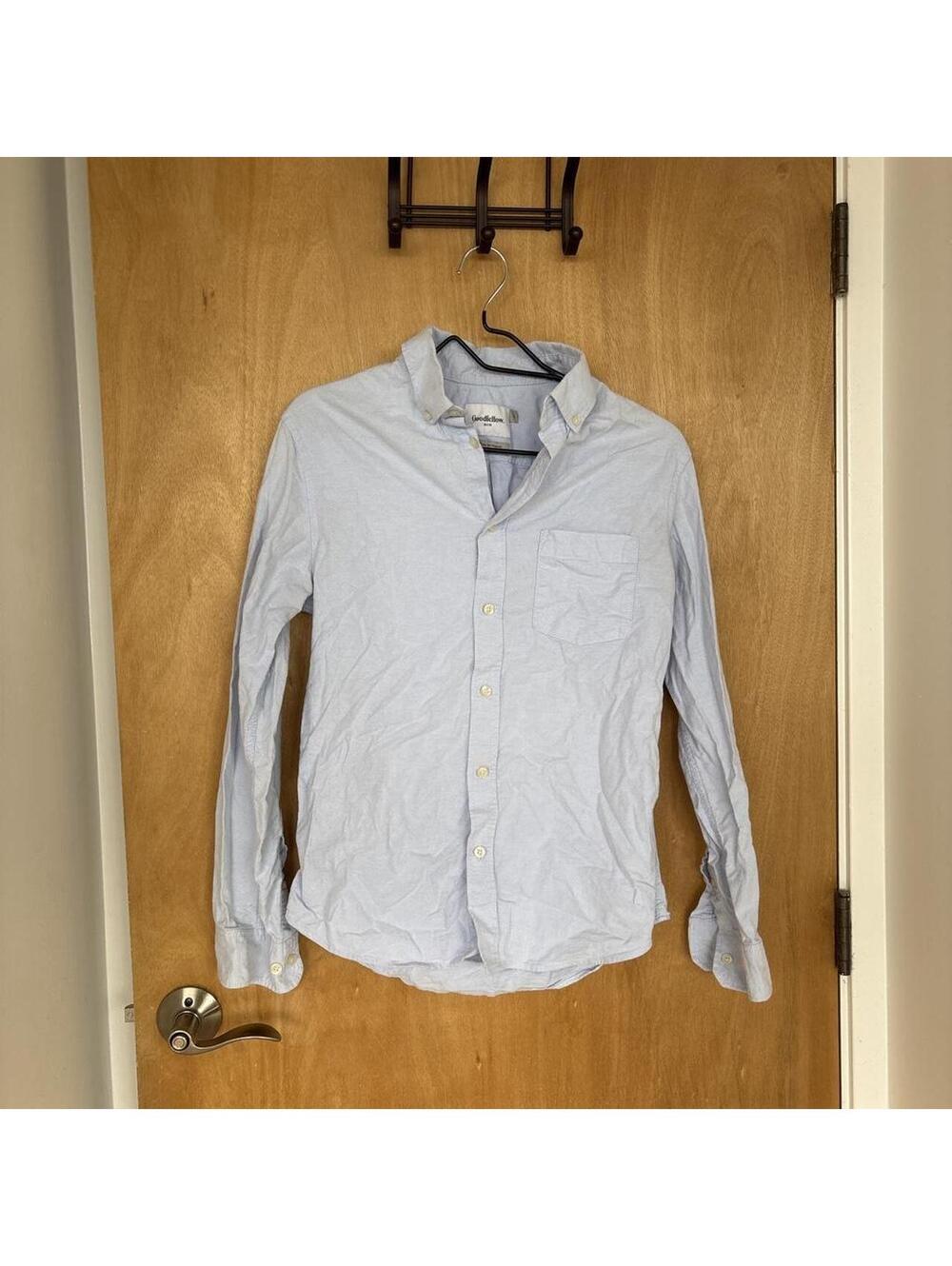Goodfellow & Co Light Blue Oxford Button Down Shirt Men’s Small Preppy